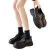 Retro Small Leather Shoes Women's Spring New Platform One-pedal Shoes Mary Jane Single Shoes