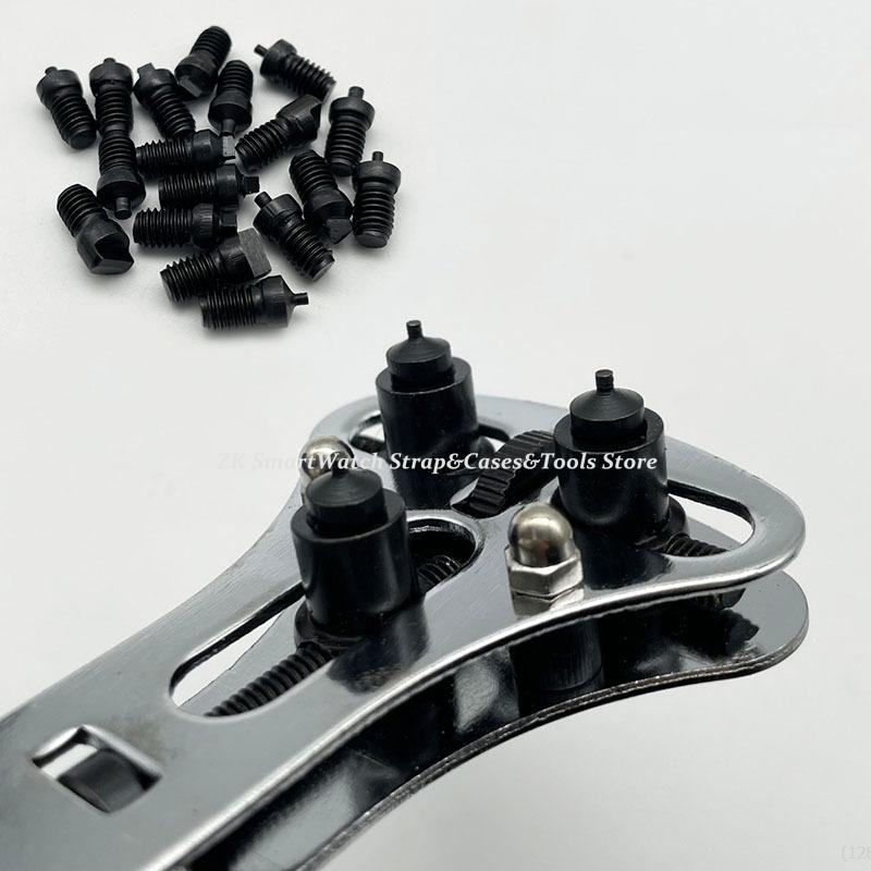 4pcs Adjustable Screw Back Remover Wrench Steel Watch Case Opener Three Jaw Open Cover Tool Bottom Opener Watch Repair Tools Kit