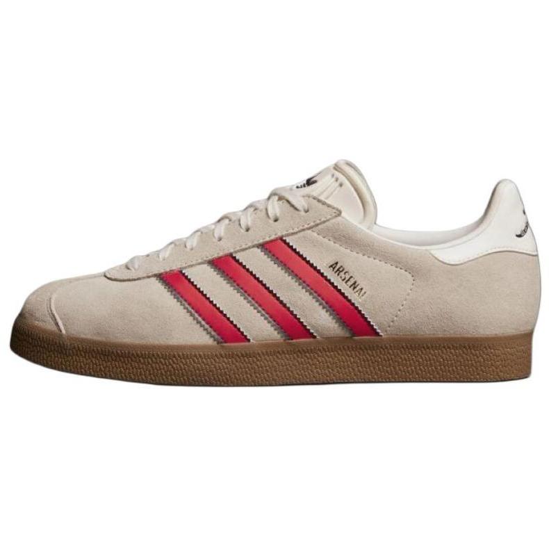Adidas Arsenal X Gazelle Terrace Icons Pack Men Sneakers Cream Off-White Better-Scarlet JS3042