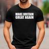 Make Britain Great Again TShirt  Mens Short Sleeve Patriotic Printed Tee