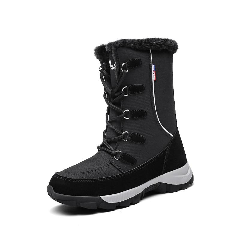 Women Winter Shoes Women Waterproof Snow Boots Fleece-lined Platform Comfortable Keep Warm Ankle Boots with Thick Women Boots
