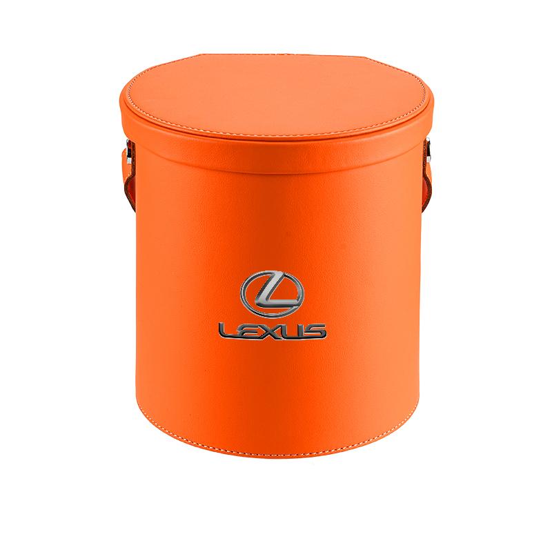 For Lexus RX NX LX ES GS IS UX etc Car Trash Can Waterproof with Lid Leakproof Leatherette Waste Bin AEN1