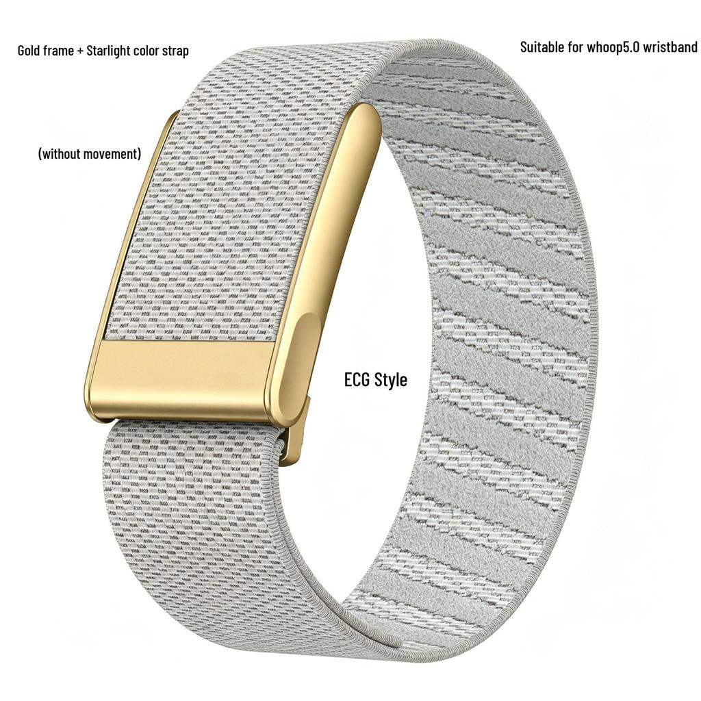 Whoop 5.0 Strap: Elastic Woven Nylon Heart Rate Monitoring Sports Wristband