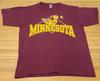 Vintage Minnesota Golden Gophers T-Shirt Größe L Rot Single Stitch USA Hergestellt