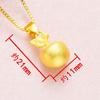 24K Gold-Plated Velvet Sand Christmas Apple Solid Pendant - 3D Imitation Hard Gold Peaceful Night Gift