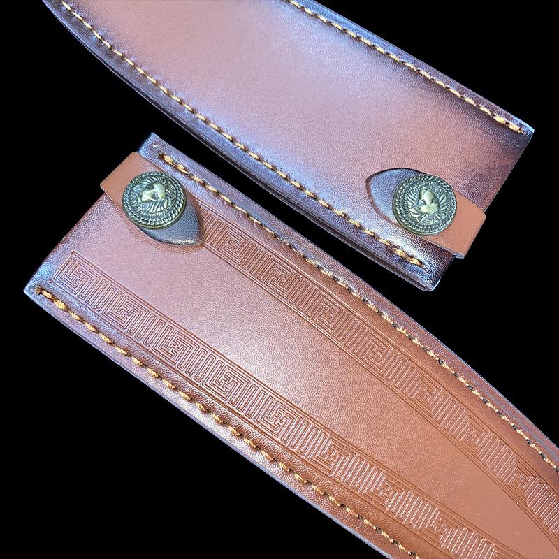 Recycelte Eco-Leder Kiritsuke Kochmesserscheide – Tragbare Universelle Schutzhülle für den Außenbereich