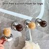 Vakuum-Saugnapfhaken Push-to-Lock Kein Bohren Keine Nägel Kein Kleber Erforderlich Wandhaken Strapazierfähig Rund Kugelförmiges Design Hängehaken für Schlüssel Handtücher Hüte