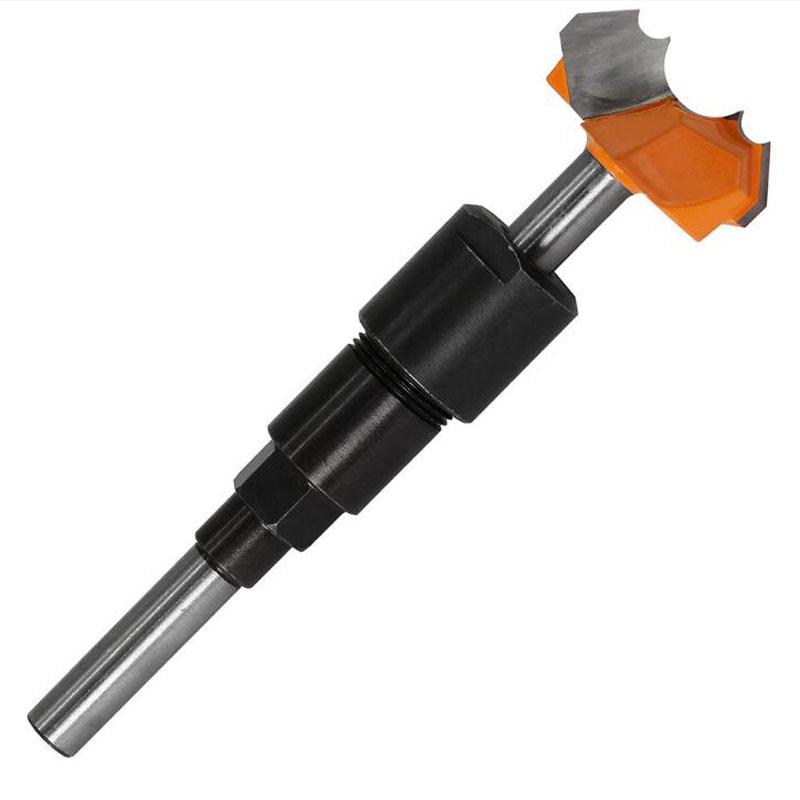 Router Collet Extension Engraving Machine Extension Rod 1/4" 8mm 12mm 1/2"Shank Bit