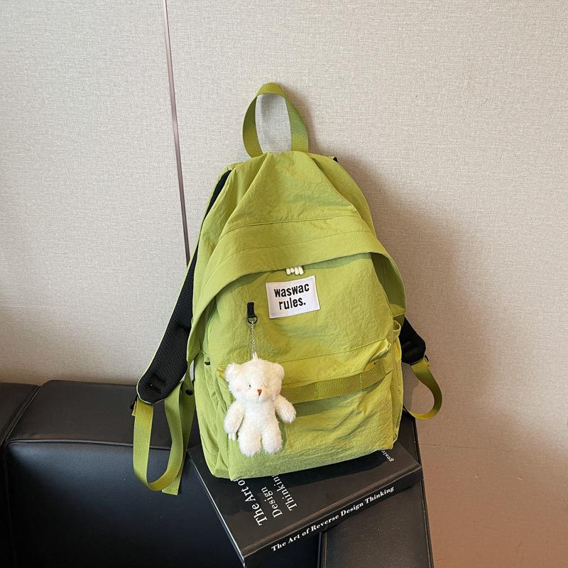 

Niche ins style schoolbag female college student Japanese casual large-capacity backpack junior high school student simple design backpack single bag