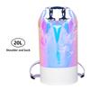 1PC 10/20L Dazzling Colorful Dry Bag Beach Outdoor Sports Bag Large Capacity Shoulder Crossbody Camping Beach Fishing Waterproof Bag