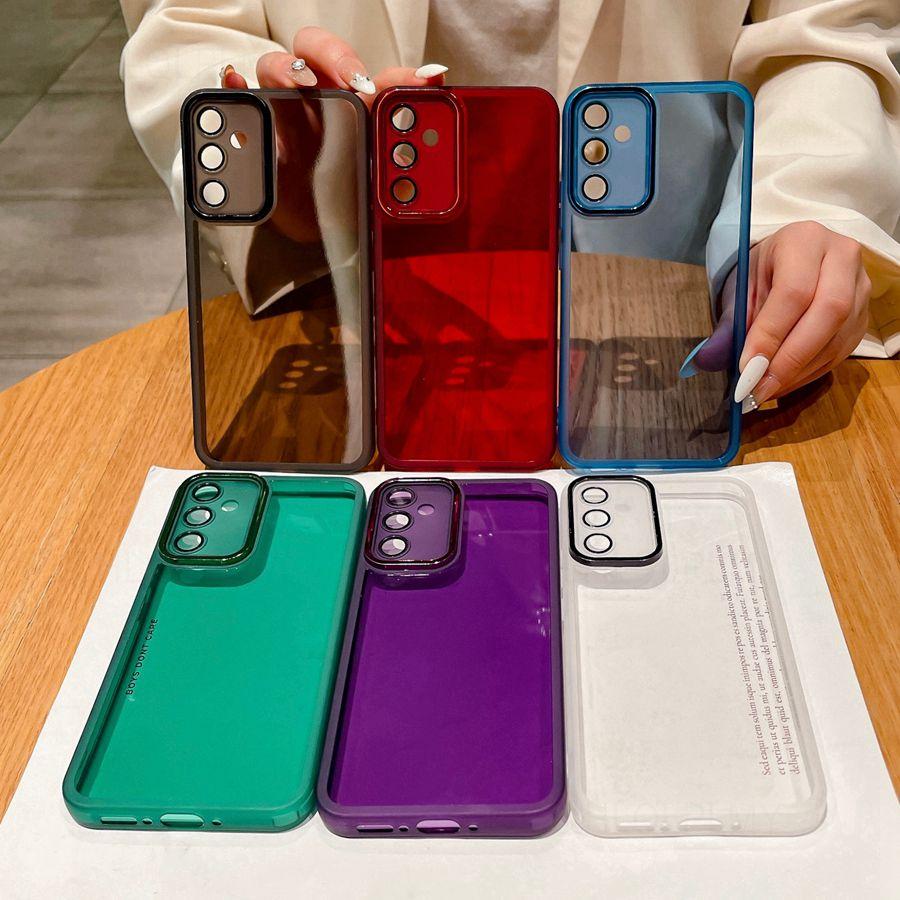 Transparent Phone Case For Samsung Galaxy S26 A37 A57 A36 A16 A56 A35 A54 A34 A14 A26 5G A32 A17 A13 A33 A53 A15 A25 Camera Lens Protector Film Cover