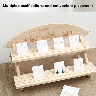 Desktop-Aufbewahrungs-Organizer, mehrschichtiges Desktop-Aufbewahrungsregal aus Holz mit glattem Kantendesign, stabile Konstruktionsanlage für Zuhause