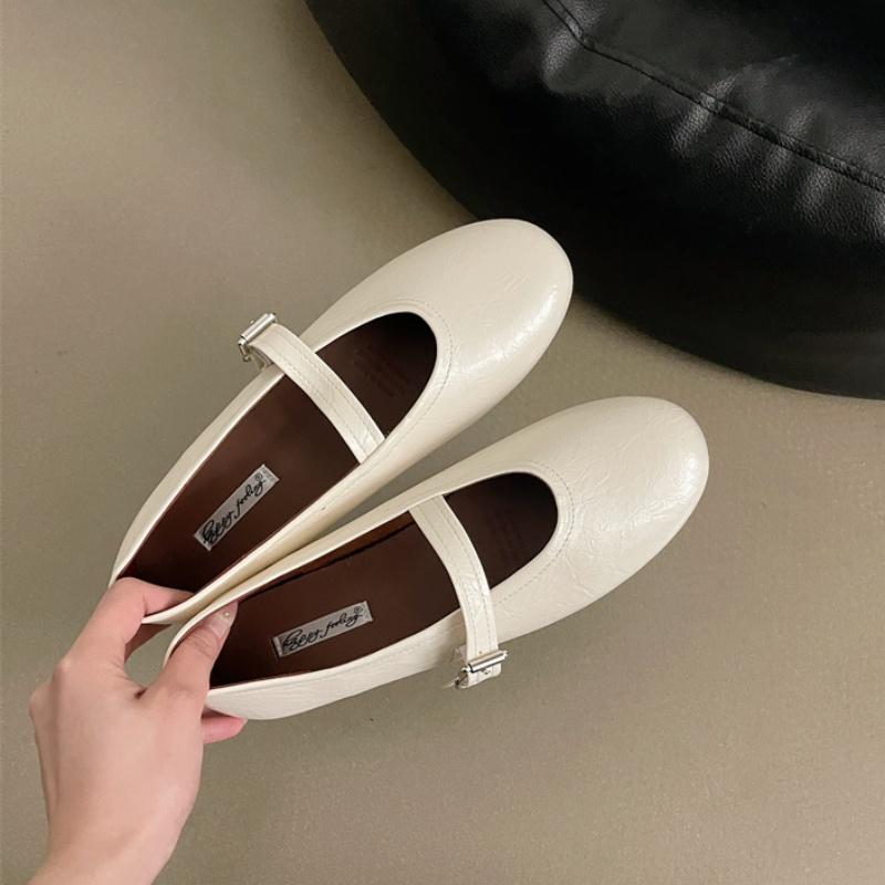 Fashion Bailamos 2025 Spring Brand Women Flats Soft Leather Eelgant Dress Shoes  Round Toe Shallow Slip On Ladies Casual Ballet Shoes