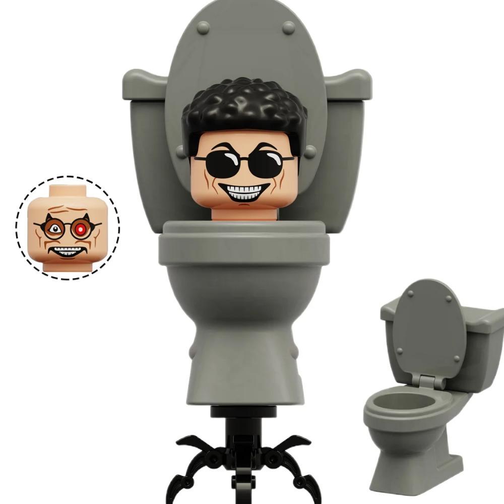 Mini Skibidi Toilet Man Figure Anime Block Toys TvMan Plus Titan Cameraman Speakerman Bricks Model Toy Kid Birthday Gifts