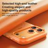 For iPhone 17 Pro Case Compatible with MagSafe Rotating Kickstand Litchi Texture PC TPU Phone Cover