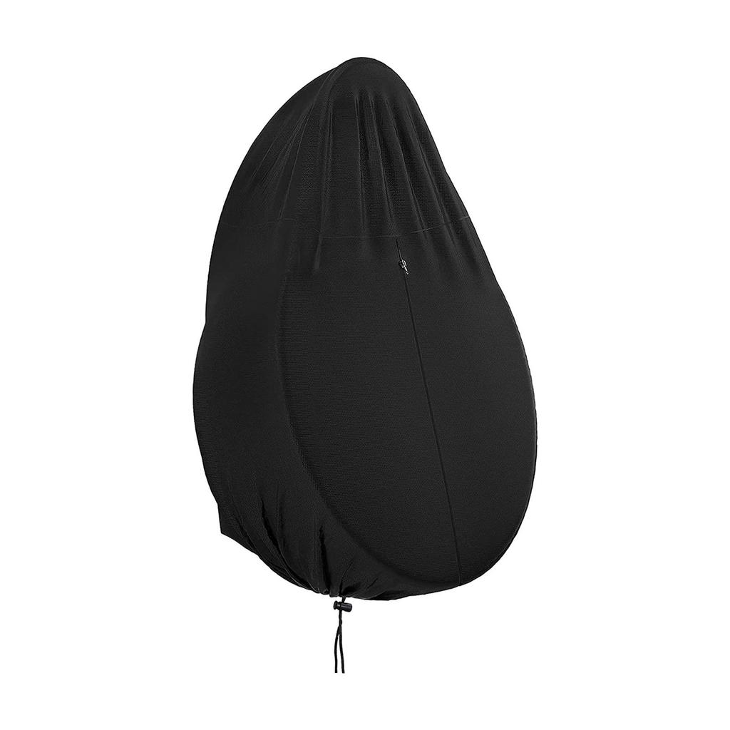 Cover for Garden And Patio Hanging Chairs, Black, with Zipper, Windproof, Dustproof, 210D Oxford ,