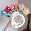 Drăguț din pluș, floare de soare, cu cârlige, bentiță pentru păr pentru copii, care se spală pe față, kawaii, bentiță pentru cap, accesorii pentru păr pentru fete, pentru copii
