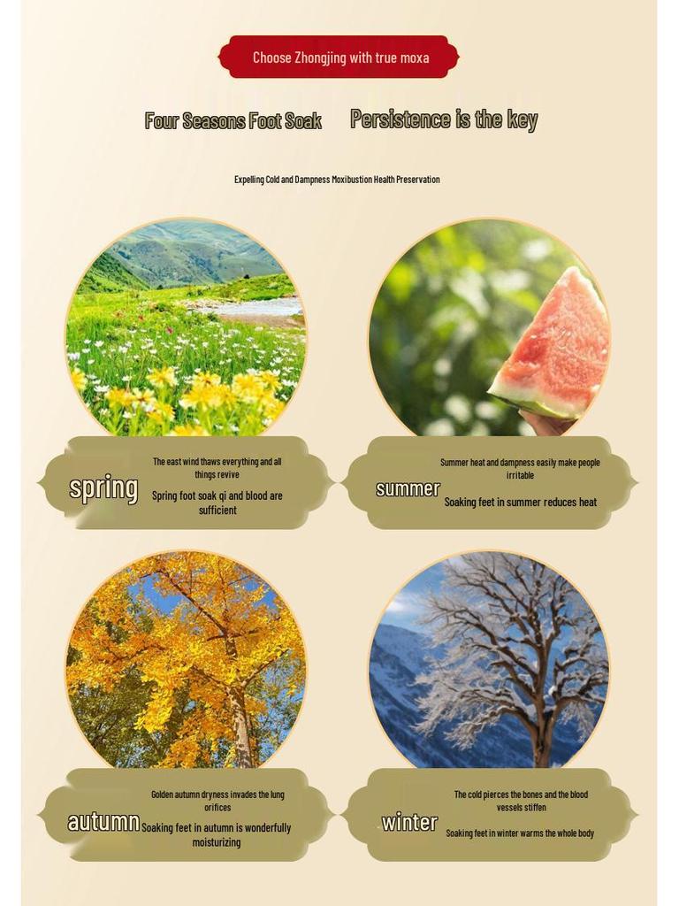 Zhongjing Mugwort Herbal Foot Bath - Portable Winter Soak for Relaxation and Sleep Aid.