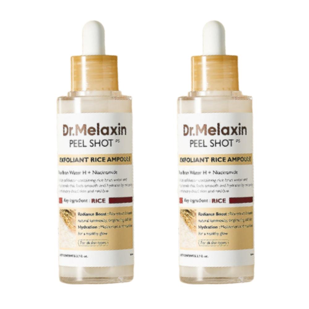 Dr. Melaxin Peel Shot Gommage Ampoule White Rice & Black Rice 2-Type Exfoliating Care