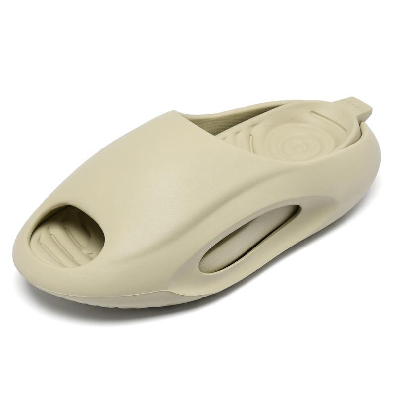 Summer New Men's Removable One-word Drag Thick Bottom Non-slip Wear-resistant Fashion Simple Casual Outdoor Beach Sandals