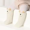 Cartoon Baby Korallensamt Socken Niedlicher Bär Kinder Warme Strümpfe 0-3 Jahre Kinder Schutzstrumpf Säuglinge Plüsch Lange Socken
