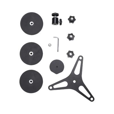 Magnetisches Dachmontage-Kit passend für Mini 3 Magnete Internet Satellitenschüssel Autodach Montagehalterung für Außen Schwarz