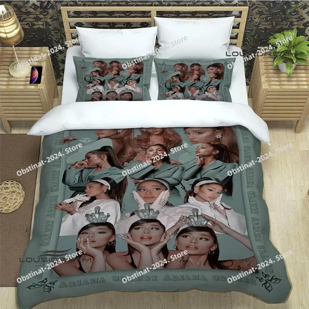 Singer Ariana grande Bedding Set Printed single Comforter Quilt Bed Cover Duvet Cover Pillow Case 3 Pieces Sets Kids Adult Size