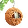 Parakeet Bird House Parrot Nesting Habitat Bird Nest Shelter Breathable Hanging Bird Nest Rattan Bird Nest Bird Sleeping Nest