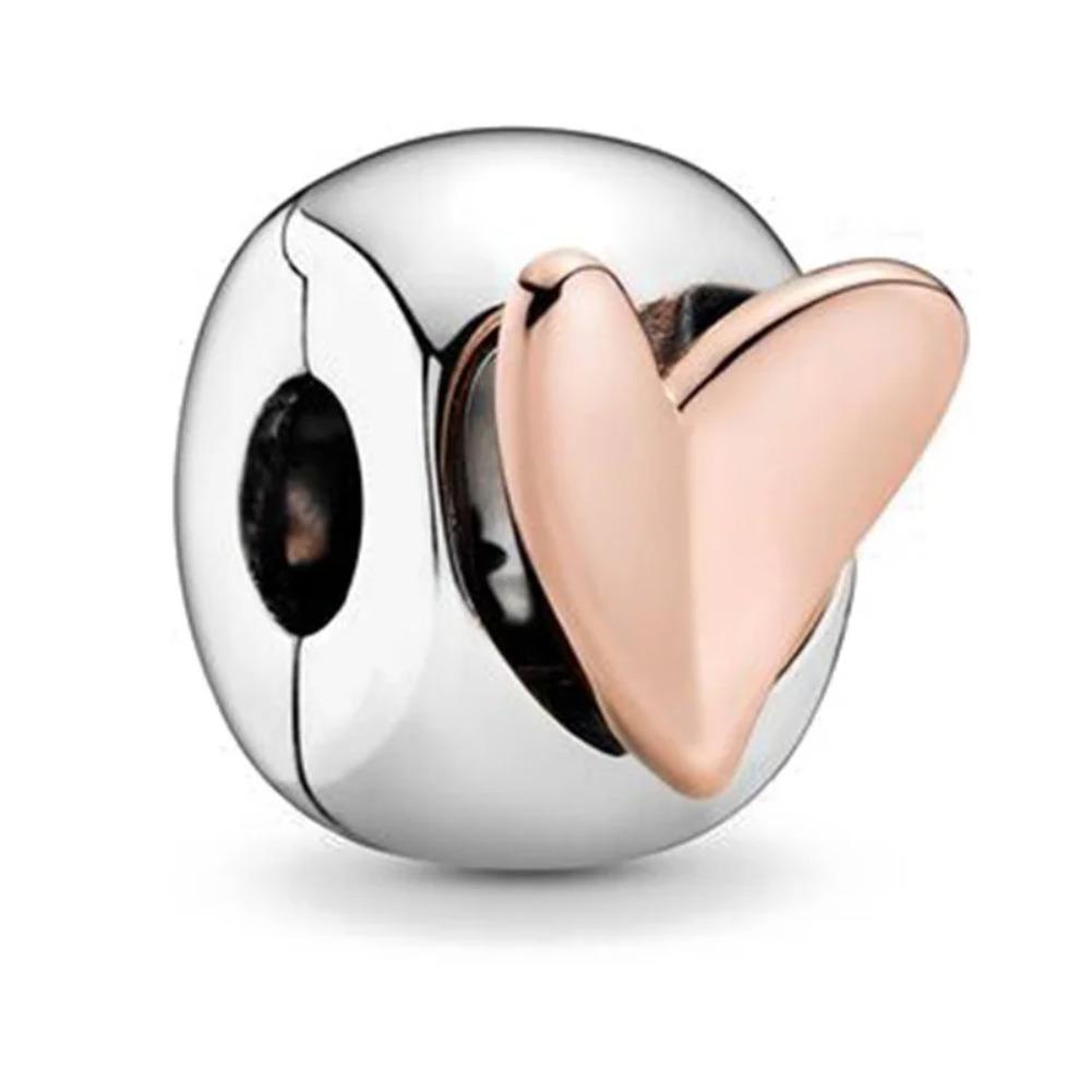 New Cupid Key Charm 925 Silver Bracelet Shining Bead DIY Women Jewelry Gift Party Accessories