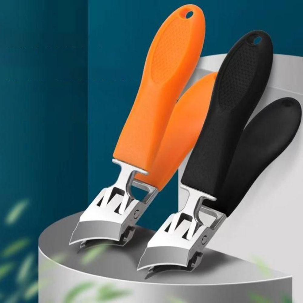 Slanted Nail Clippers Wide Jaw Opening Anti-Splash Slanted Nail Cutter Trimmer Manicure Pedicure Tools