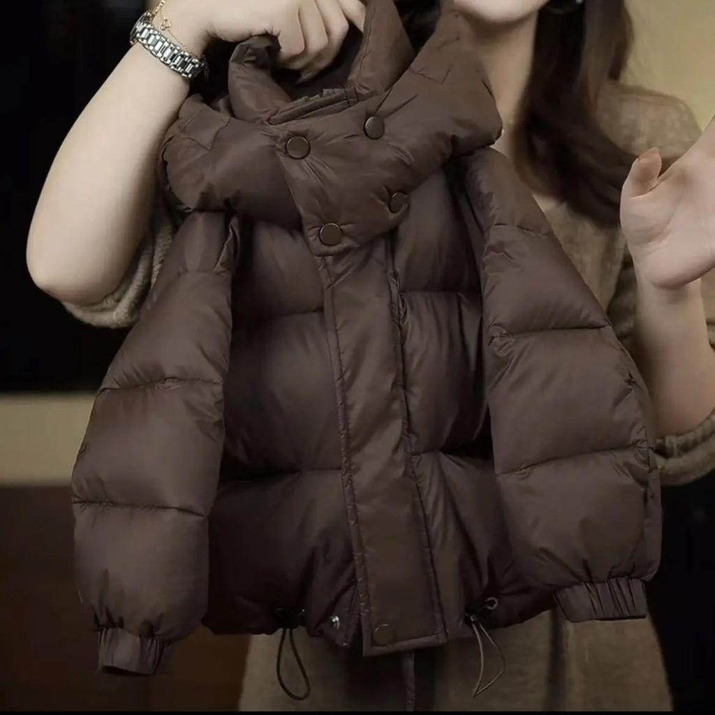 2025 Winter Children's Thickened Warm Korean-Style Hooded Jacket for Boys and Girls
