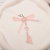 New sweet girl heart pink bear mobile phone chain goben pendant bag buckle mobile phone chain lanyard ornament