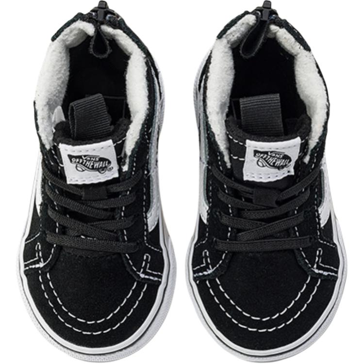 Vans MTE Sk8-Hi Classic Series Comfortable Versatile Trendy Warm Mid-Top Toddler Shoes Baby Sneaker Black VN000D0MBZW