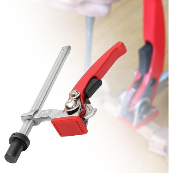 Woodworking Table, Bench Dog Hole Clamp, Adjustable Ratchet Press for Milling Wood Carving, Quick Fasten Clip, 16mm