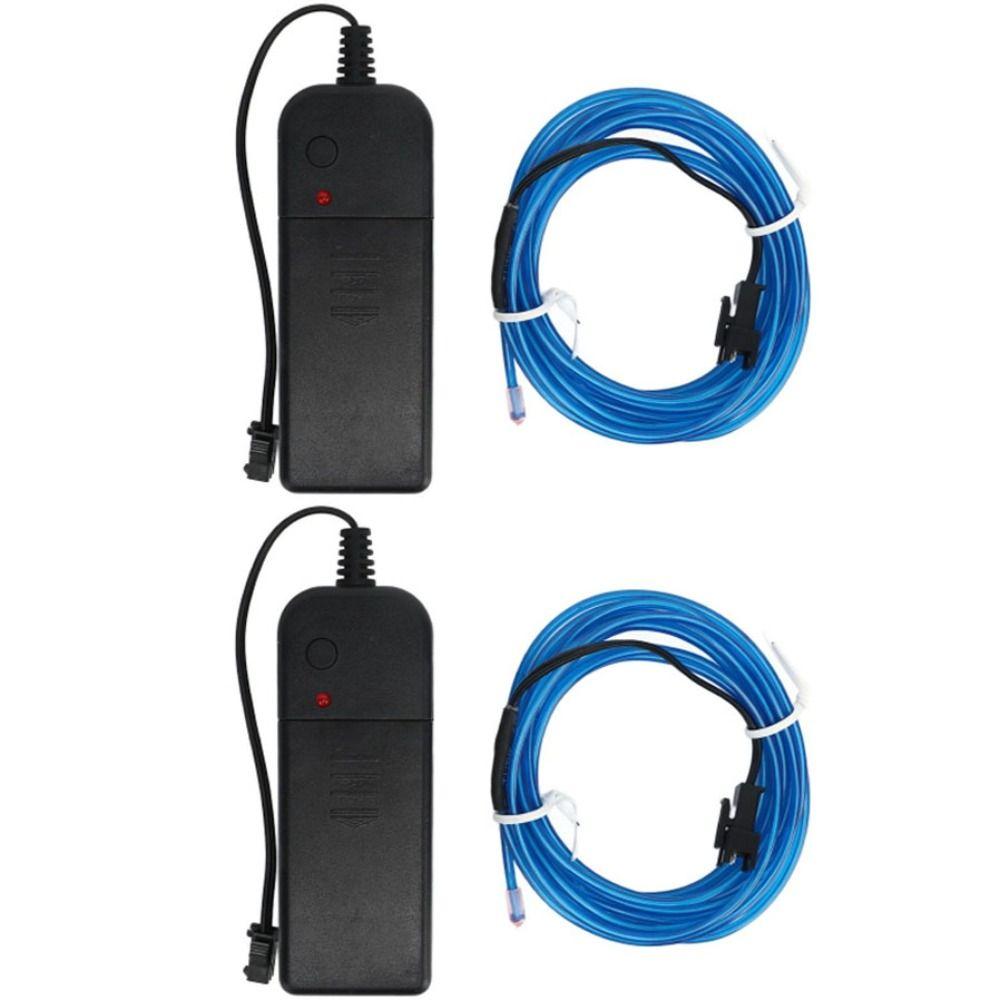 2 Pcs 5m EL Wire Waterproof Neon Light Strip Durable Neon Tube Rope Lights  DIY Decoration