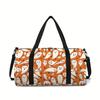 Ghost Pattern Large Capacity Luggage Bag for Boy/Girl Best Gift 2D Flat Cartoon Travel Duffels Outdoor Fitness Bag for Children