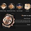 POEDAGAR Luxury Casual Top Brand Watch Business Sport Chronograph Date Luminous Waterproof Silicone Strap Watch Male reloj