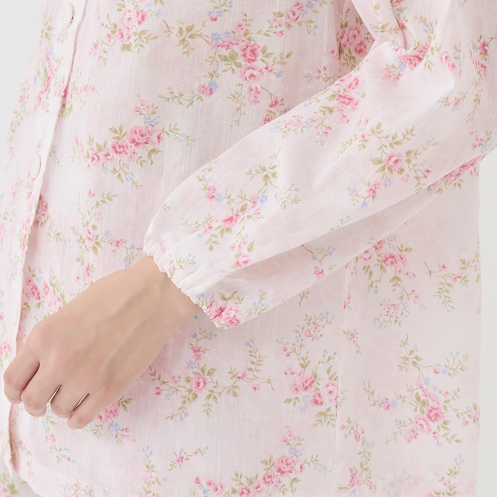 Pants Elastic Cuffs and Leg Natural Willow TP2185 Women's Long-sleeved (with Openings) 100% Cotton, Moisture-wicking, Quick-drying, Fabric,