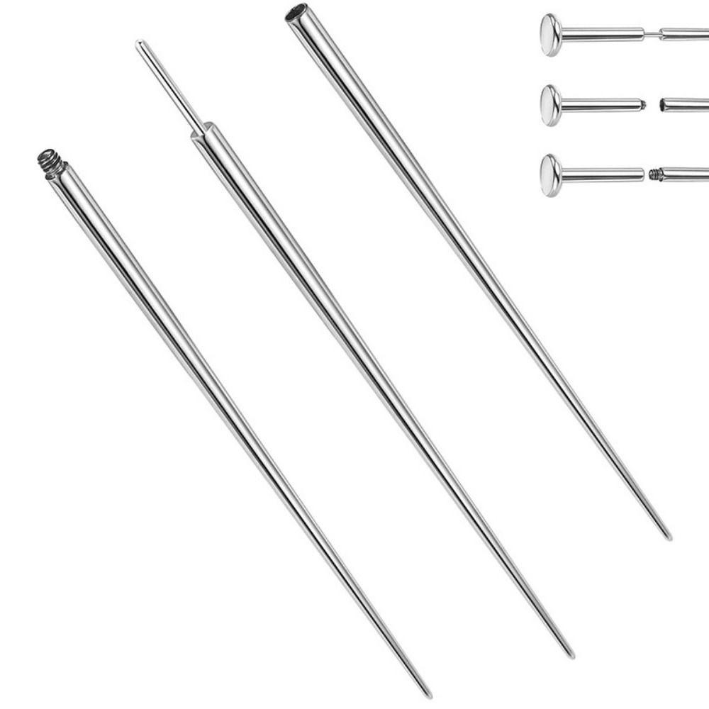 13pcs Earring Applicator Piercing Taper Tool Stainless Steel Dermal Piercing Tool Nose Piercing