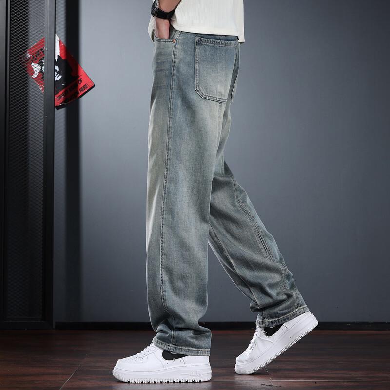 Men's Lyocell Blend Loose Straight Jeans