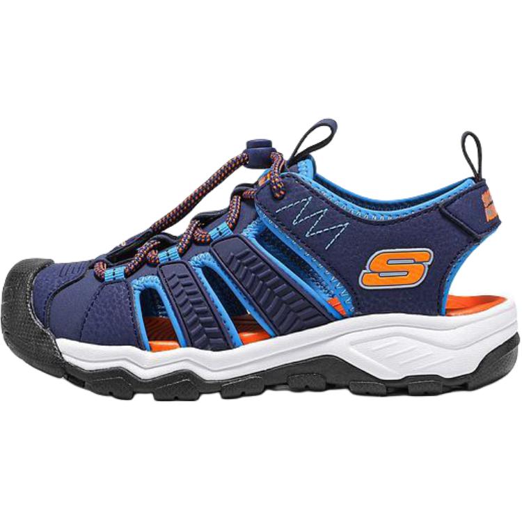 Skechers Kids Versatile Comfortable Non-Slip Durable Low-Top Sandals Kids sandals Blue 403763L-NVBL 30