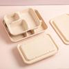 Mr. Corn Sugarcane Pulp Multi-Compartment Takeout Boxes