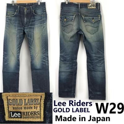 Hergestellt in Japan Riders GOLD LABEL Jeans W29 Herren S-M Innenbeinlänge 79cm Blau(GEBRAUCHT)