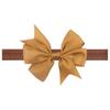 Children's headband, solid V-shaped ribbon, dovetail baby bow headband 21 colors