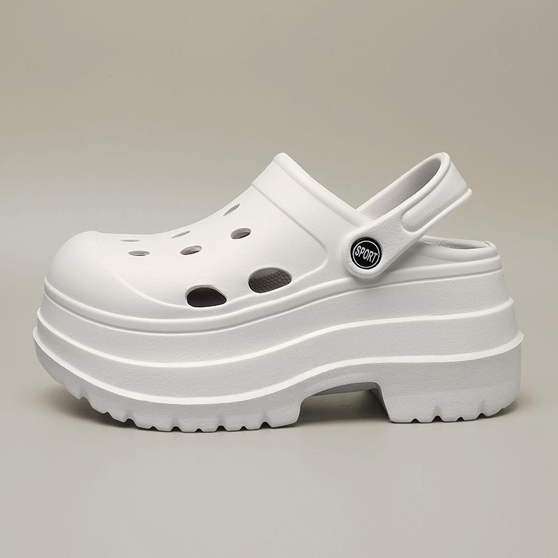Zoccoli Fondo Spesso Estivi 2026 Scarpe da Giardino Donna Antiscivolo Impermeabili Sandali da Spiaggia Piscina Donna Piattaforma in Eva a Punta Chiusa