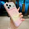 Candy Color Gradient Shell Texture Magnetic Wireless Charger Case for IPhone 18 17 Pro Max 16 15 14 13 12 Hard Shockproof Camera Lens Protective Cover