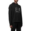 Emporio Armani FW22 Logo Embroidered Drawstring Hooded Long Sleeve Sweatshirt Men Sweatshirt Black 6L1MB1-1JHSZ-0999