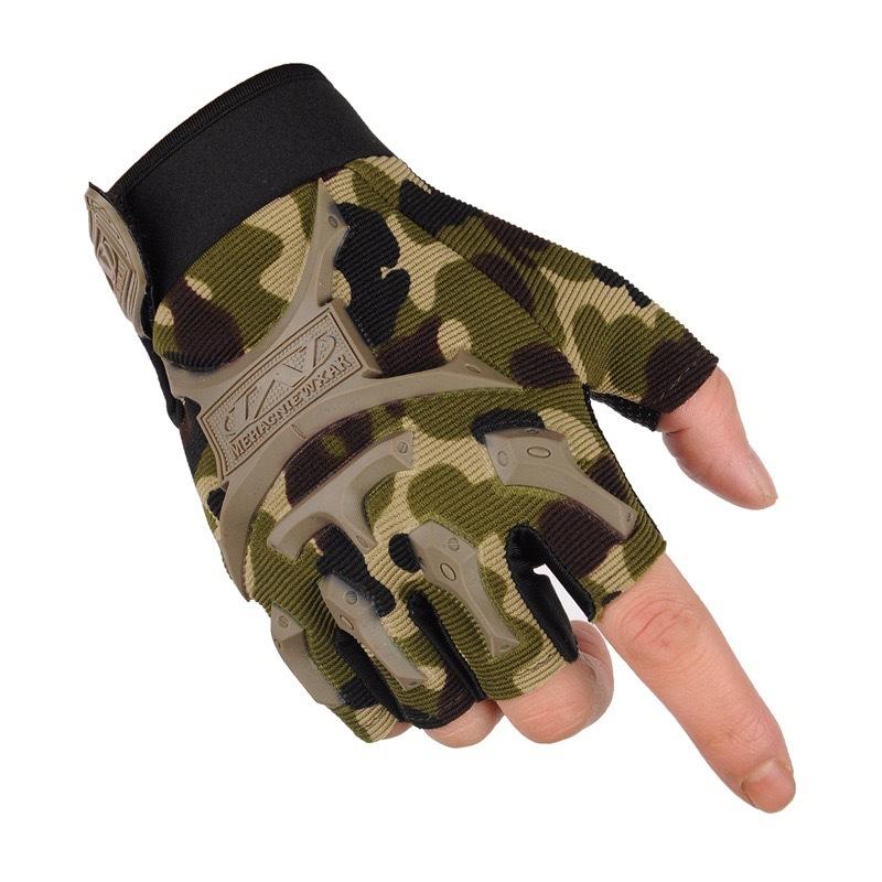 Tactical Half-finger Gloves Outdoor Sports Training Fitness Riding Non-slip and Wear-resistant Half-finger Gloves Mountaineering Open-finger Training