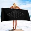 Beautiful Art Pattern Series Seaside Vacation Beach Towel Swimming Bath Towel Sports Towel