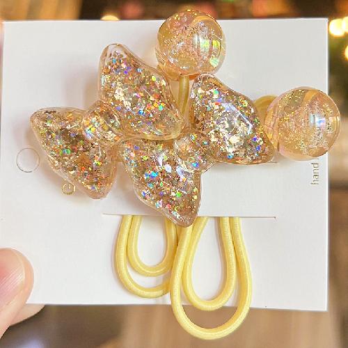 2 stuks Elastische Haarbanden voor Baby Meisjes Snoepkleur Haarring Haartouw Kinderen Hoofddeksel Kinderen Peuter Accessoires